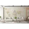 Fototapet fara imbinari Vintage Map Of The World