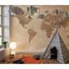 Fototapet fara imbinari Old World Map