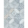 Tapet faianta retro lavabil, albastru, alb, imitations2 6315-08