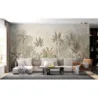 Fototapet fara imbinari Light Beige Rainforest