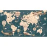 Fototapet fara imbinari Retro World Map