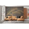 Fototapet fara imbinari Luxury Feather Gold
